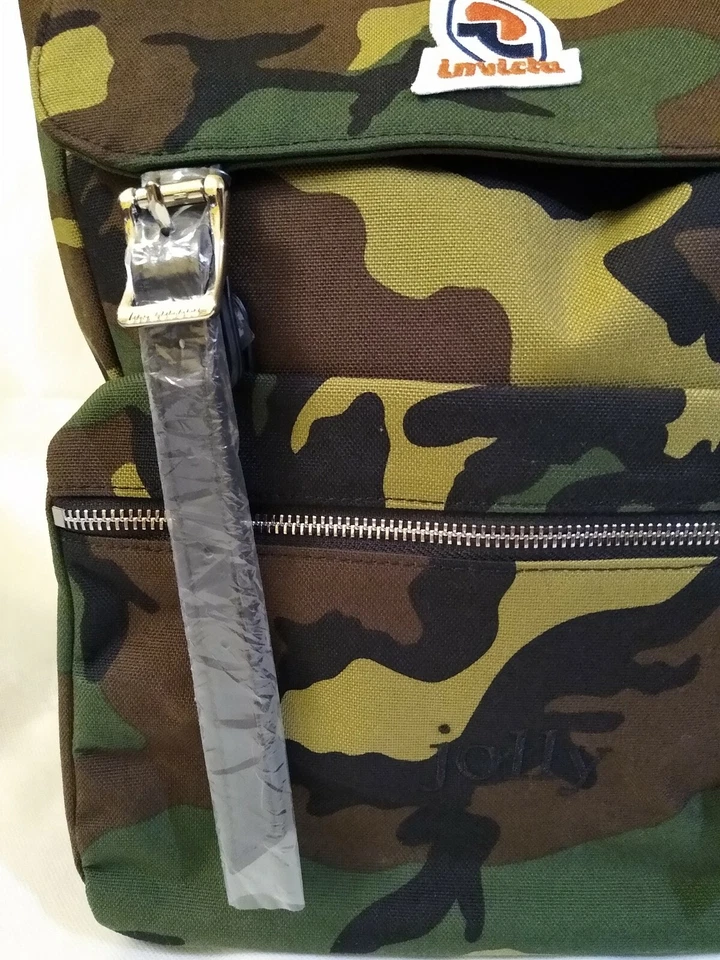 Invicta Jolly Camouflage Star Icon Green Camo Backpack  - Image 3 of 4