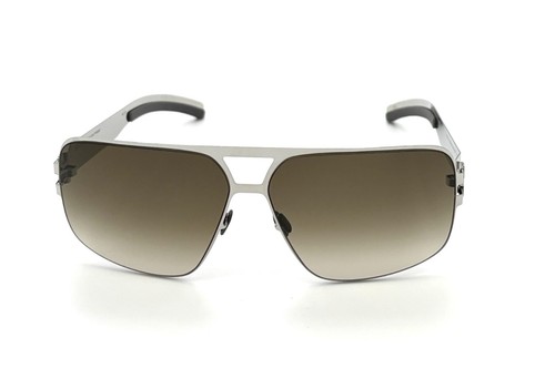 MYKITA TYRONE Shiny Silver / Olive Gradient 60mm sunglasses - Picture 2 of 5