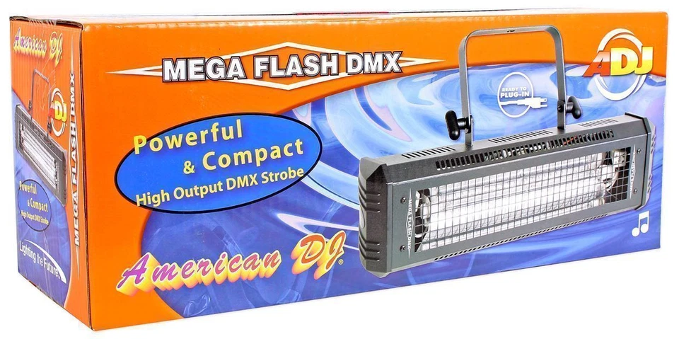 American DJ Mega Flash DMX 800w Compact DMX Strobe Light+Sound Sensor+Wash Light - Image 4 of 4