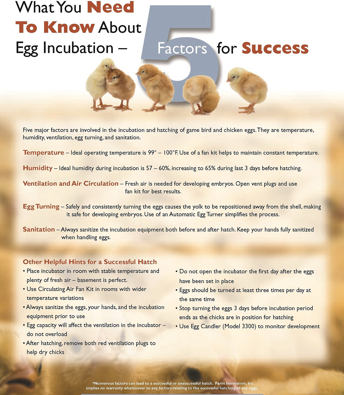 Farm Innovators Model 4250 Digital Circulated Air Incubator with