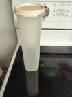 VTG Tupperware Shear Modular Mate Round Spaghetti Keeper Pink Lid — photo 1