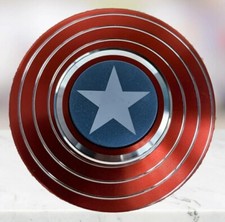 Nuevo juguete giratorio inquieto de metal escudo Capitán América