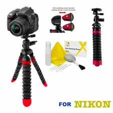 12" FLEXIBLE PRO LIGHTWEIGHT TRIPOD WITH QUICK RELEASE FOR  NIKON D3400 D5600