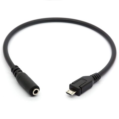 Micro USB Male to 3.5mm Female AUX Audio Cable Cord for Headset Adapter Activ