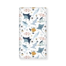 Colorful Fishes Fitted Crib Sheet Ocean Animals Standard Toddler Mattress 28x52