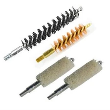 44/45 Caliber Gun Bore Cleaning Kit Bronze Bristle Brush Nylon Brush and Two Qua