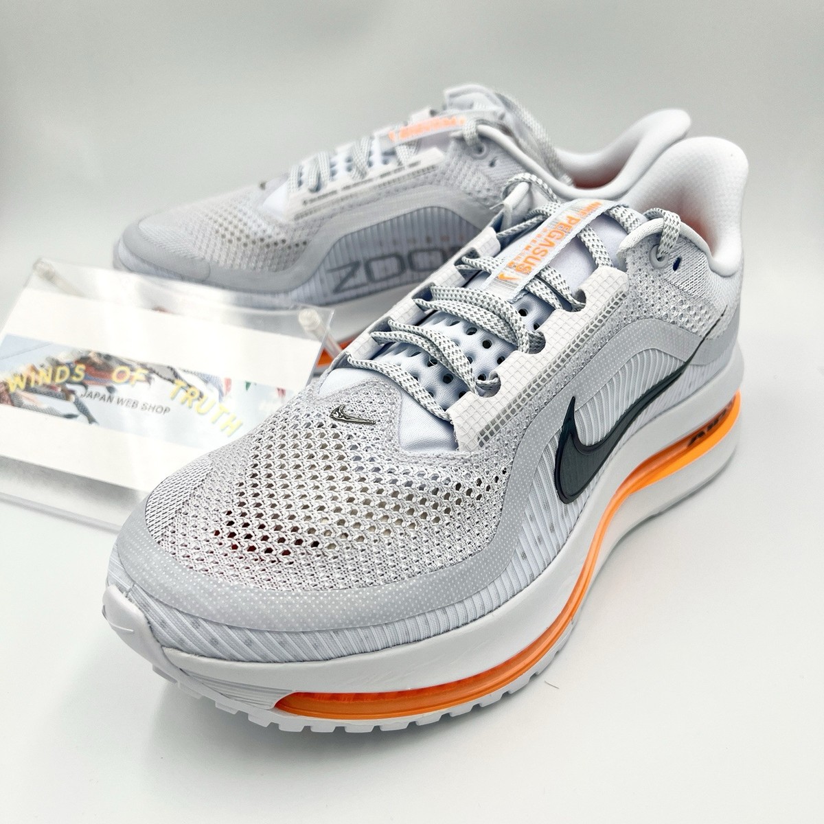 HQ2592-002 Nike Pegasus Premium Gray/Multi Color/Total Orange