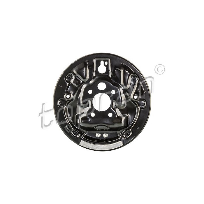 Flasque de frein arrière droit 1J0609426A pour protection disque VW Polo noire