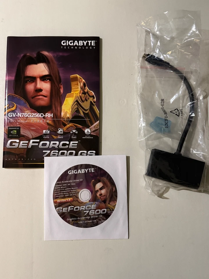 Gigabyte GV-N76G256D-RH GeForce 7600 GS 256MB AGP VGA Card PASSIVE HEATSINK - Image 3 of 4