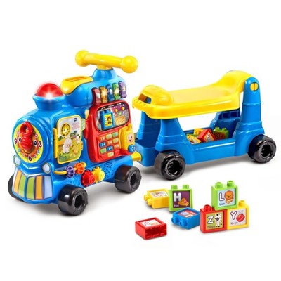 Sit-to Stand Toy Train Alphabet Learning Walker Blue VTech 80-181970 Ultimate