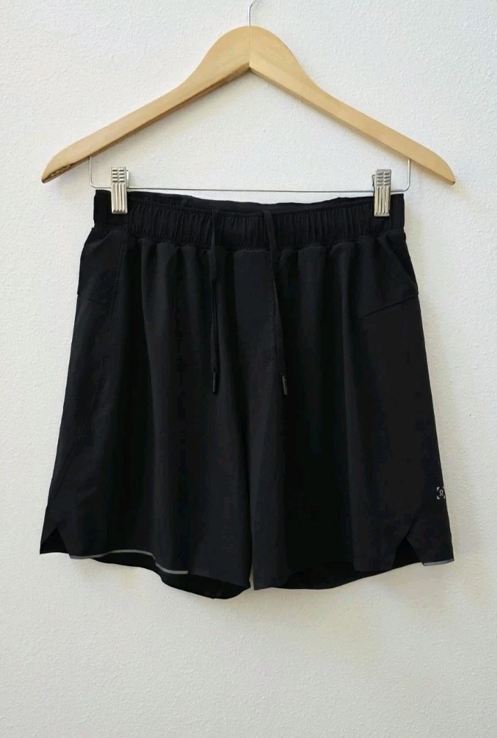 Lululemon Surge Shorts 6" Men's Size Small Black Lined
