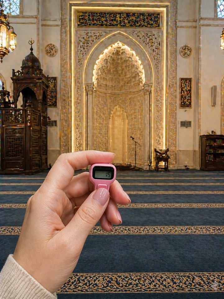 4X Digital Finger Tasbeh Counter Ring, Easy Dhikr & Prayer Count, Turkish, 4Pcs