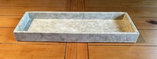 Real Luxurious Natural Marble Vanity Tray Genuine Marble Storage Tray 16.5  x6.5  