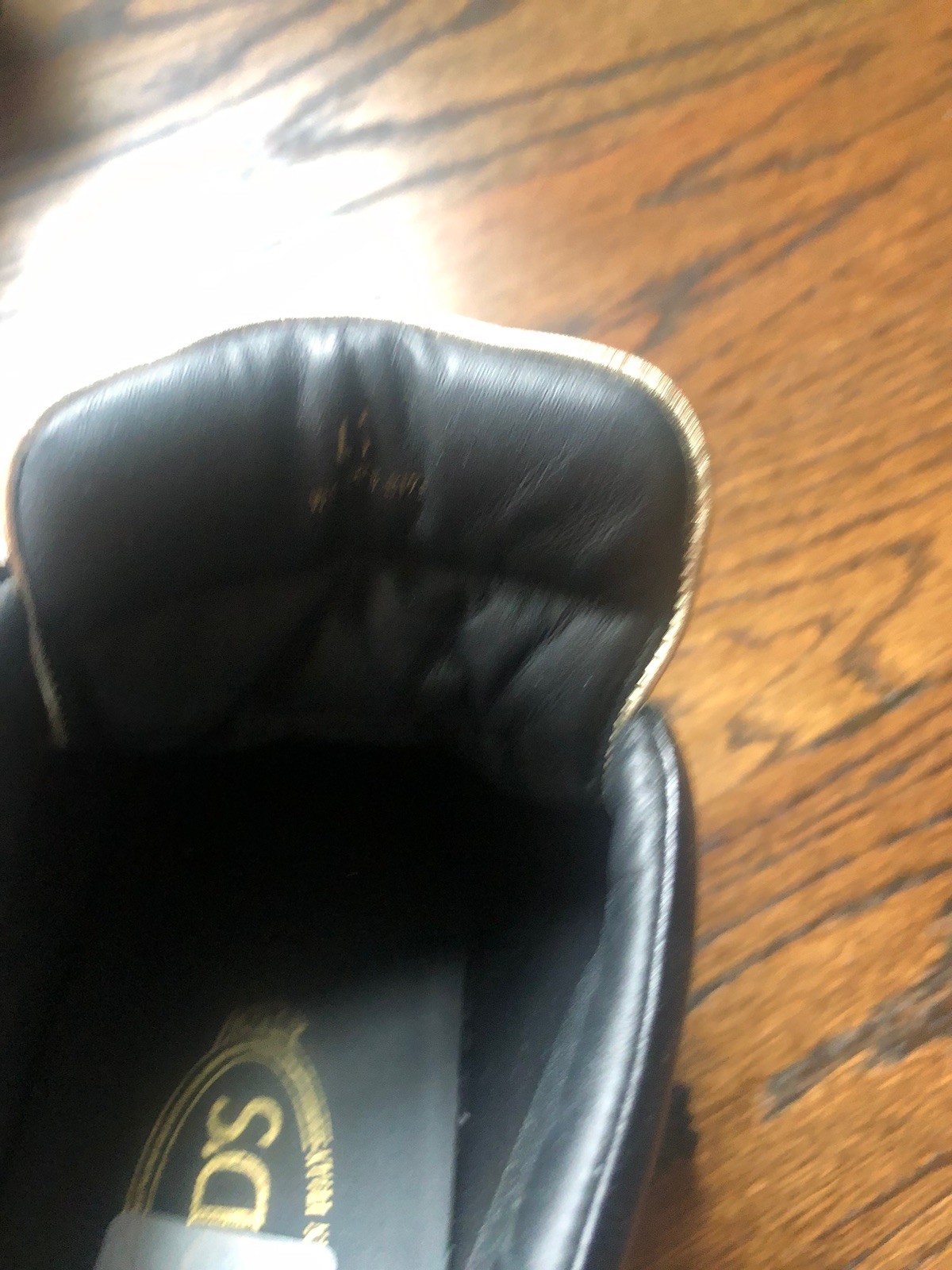 Tod’s Black Sneakers Women’s EU 41 Leather High Top - Gold Accents image 8