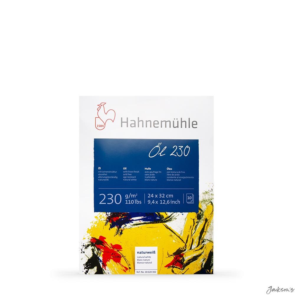 Hahnemuhle Oil Painting Paper Block Linen Texture 24x32cm 230gsm 10 Sheets