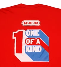 HEB Texas Grocery Store Employee Uniform "1 Of A Kind"  t-shirt Size Large