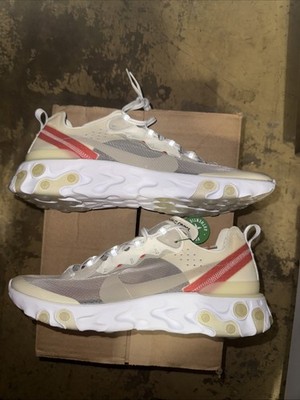 Nike React Element 87,  Sz: UK 11, EU 46, US 12, AQ1090-100, Sail - Light Bone
