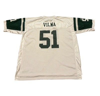 Reebok New York Jets Jonathan Vilma #51 White NFL Football Jersey Men's 2XL NWT