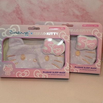 The Creme Shop x Hello Kitty Plushie Sleep Mask 50th Year Anniversary x2!
