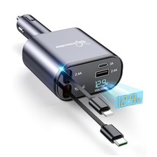 DreamBee Retractable Car Charger,66W 4 in 1 Super Fast Charge Car Phone