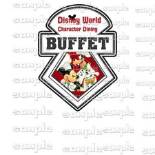 Disney Character Dinning bbk Premade Scrapbook Page Paper Piece die cut