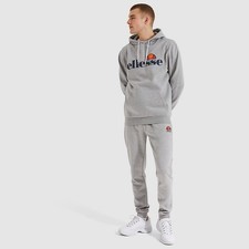 NWT Ellesse SL Gottero Oh Hoodie Pullover Logo Hoodie Mens Sweatshirt Sz M Gray