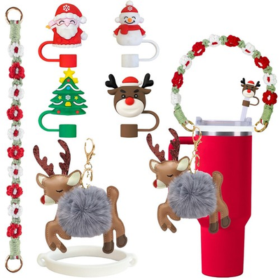#ad Christmas Stanley Cup Accessories SetWater Bottle Handle Strap for Stanley 3... $18.22