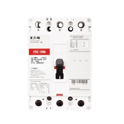 1PCS Circuit Breakers EATON FDC3050 3 Pole 50 Amp 600V 100K