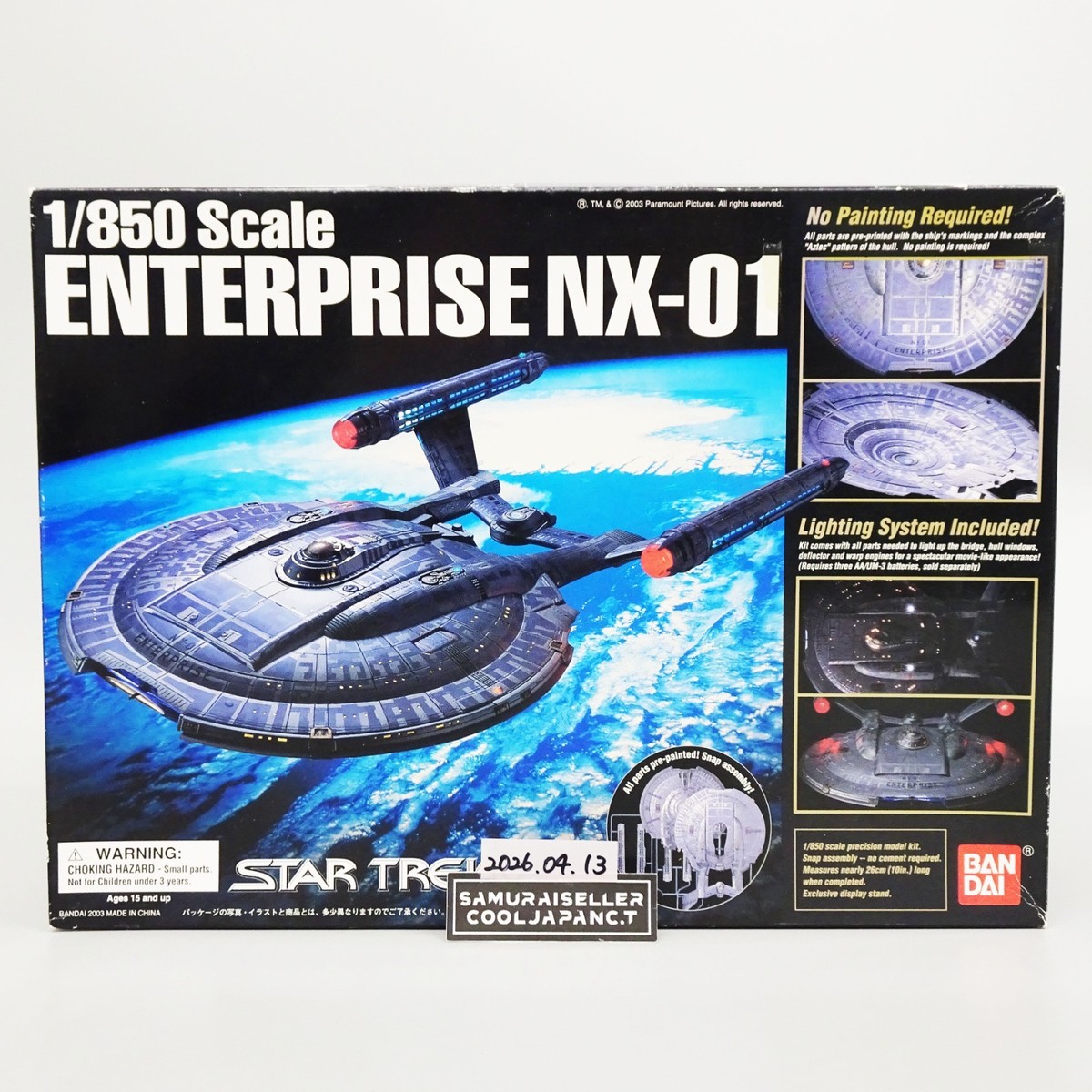 1/850 スケール ENTERPRISE NX-01 BANDAI 1/850 U.S.S. ENTERPRISE NX-01 Star Trek Plastic Model Kit BANDAI