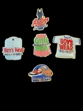 5 Walmart Pins Clothing Departments Girls Boys Ladies Men's Wear Shoes Fashion