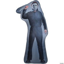 LifeSize Michael Myers with Knife Inflatable Outdoor Halloween Movie Yard Decor