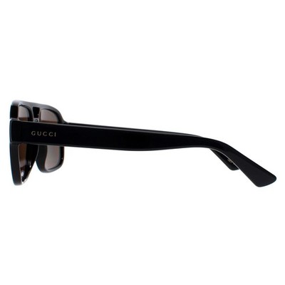 Gucci Sunglasses GG1342S 002 Black Brown Polarized | eBay