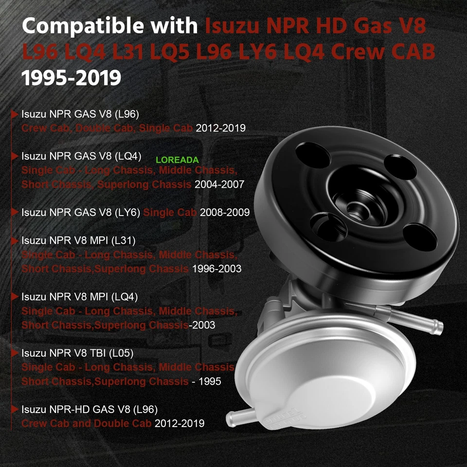 97241035 Vacuum Pump with Pulley for Isuzu NPR NPR-HD L05 L31 LQ4 LY6 L96 3.0L - Image 3 of 4