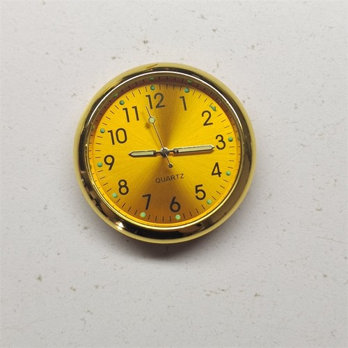 Pocket Small Mini Luminous Quartz Analog Watch Stick-On Clock For Car Boat Bike - Picture 7 of 11