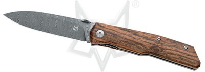 Fox Knives 525 Liner Lock FX-525 DB Damasteel Bocote Wood