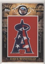 2010 Topps Jumbo Packs Manufactured Hat Logo Relic 84/99 Dave Winfield HOF s7f