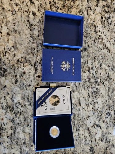 1989 P US Mint 1/10th ozt Proof Gold $5 Eagle Coin w/ogp L24077