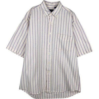 Vintage 90'S Gap Old Gap Button-Down Short-Sleeve Cotton Striped Shirt Made ...