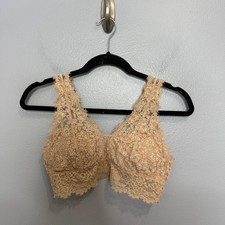 AERIE real power wireless push up bra in tan size M Medium Womens Lace Intimates
