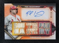 2021 Topps Triple Threads Relics Amber 7/18 Paul Goldschmidt #TTAR-PG2 Auto 09if