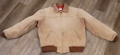 Vintage Carhartt Jacket Mens XLT Santa Fe Quilt Flannel Lined J13