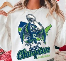 Seattle Football 2026 Champions T-Shirt Sweatshirt Fan Gear- Free Shipping