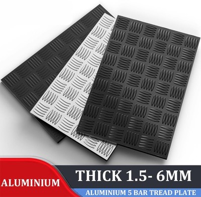 Alu 5 Stab Trittplatte Riffelblech 1,5 mm - 6 mm Zuschnitt auf jede Größe