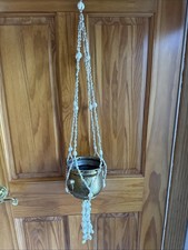 Vintage Sea Shell Hanging Planter 35  Beach B...