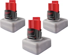 Silicone Protect Case for Milwaukee M12 3.0,4.0,5.0 Battery 3PCS