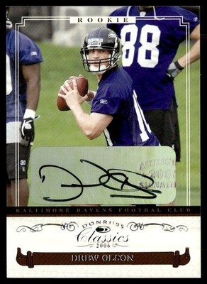 2006 Donruss Classics Rookie Auto Drew Olson 044/999 #208