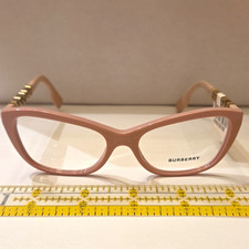 Burberry BE2392 4061 Pink Cat Eye Plastic Full Rim Eyeglasses Frames 52-16-140