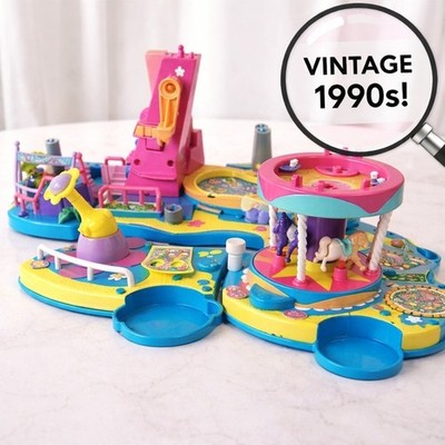 Polly Pocket Pollyworld Mattel Amusement Park Carousel Vintage Fair Doll Ride