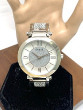 Guess Women's Watch U1288L1 Quartz Swarovski Dial Silver Stainless Steel 36mm