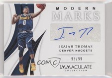 2018-19 Panini Immaculate Modern Marks 95/99 Isaiah Thomas #MM-ITH Auto 0b2